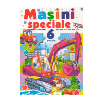 Cartea cartonata cu 6 puzzle. Masini speciale. N*9693 (16X23,5)
