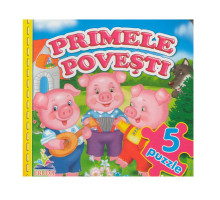 Cartea cartonata cu 5 puzzle. Primele povesti. N*9297 (15.5X15.5)