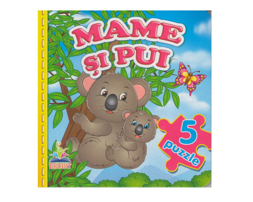 Cartea cartonata cu 5 puzzle. Mame si pui. N*9266 (15.5X15.5) Cartea cartonata cu 5 puzzle. Mame si pui. N*9266 (15.5X15.5)