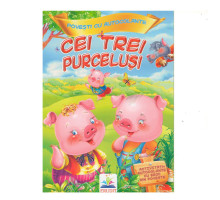 Povesti cu autocolante. "Cei trei purcelusi" N*9839 (16,5X23,5)