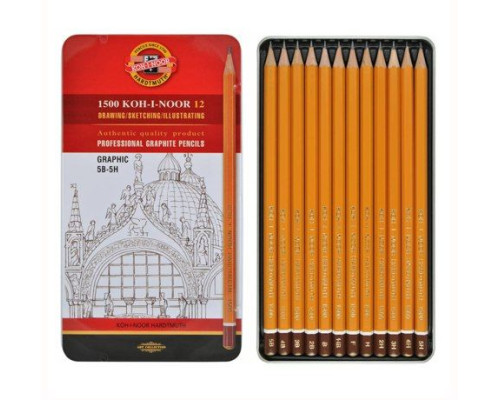 Set creioane grafit 1502/III Graphic 5B-5H Set creioane grafit 1502/III Graphic 5B-5H