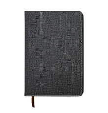 9202406 Agenda A5 datata 2024, gri inchis, structura rogoasa