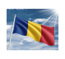 Drapel Romania 100x200cm, 110g/m2, poliester