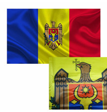 094470 Флаг Молдова 75x150см (полиэстер)
