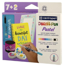 Набор маркеров Centropen "Decor Pen Pastel 2738" 7+2 (5)