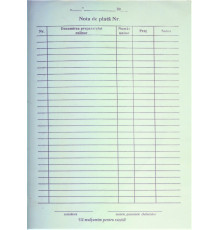 Nota de plata A-5, autocopianta, ambalaj 100buc.