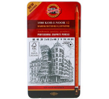 Set creioane simple 1582-FSC triunghiulare 6B-6H