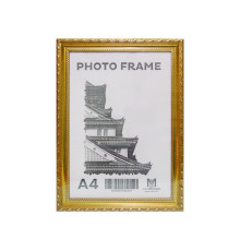 Rama foto A4 cu suport auriu cu ornament, 24mm F2409-3 CM*2331