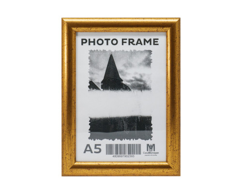 Фоторамка A5 15*20 c ножкой-подставкой золото, 20мм F2002-2 CM*2393