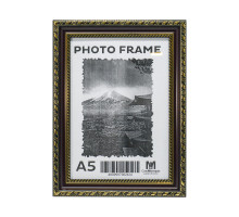 Фоторамка A5 15*20 черная с золотым узором, 24мм F2409-1 CM*2424