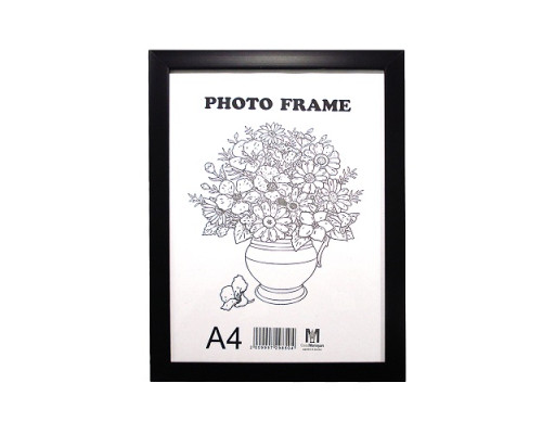 Фоторамка A4 c ножкой-подставкой черная 20-02-04B CM*8504