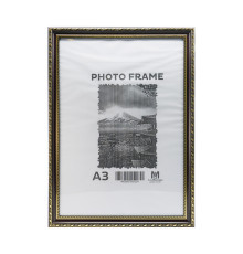 Фоторамка A3 черная с золотым узором 24мм F2409-1 CM*2224