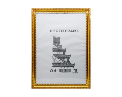 Фоторамка A3 золотая с узором 24мм F2409-3 CM*2231
