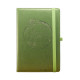Carnet А5 120foi, matem., cu elastic, piele eco, verde, 9255