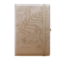 Carnet А5 120foi, matem., cu elastic, piele eco, bej, 9257