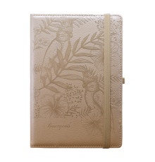 Carnet А5 120foi, matem., cu elastic, piele eco, bej, 9257