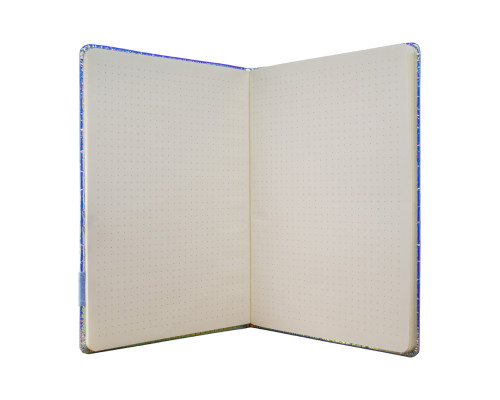 Carnet А5 80foi, punctat, piele eco, argintiu, 9119