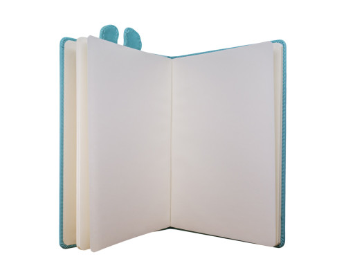 Carnet p/u copii А5 80foi, fară liniatură, piele eco, turcuaz, 9325