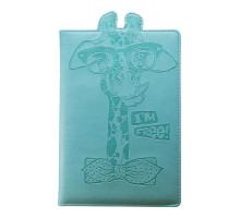 Carnet p/u copii А5 80foi, fară liniatură, piele eco, turcuaz, 9325