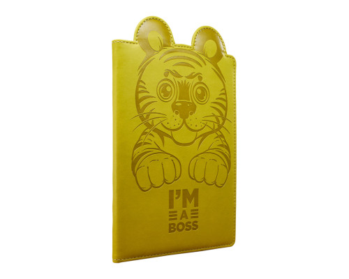 Carnet p/u copii А5 80foi, fară liniatură, piele eco, oliva, 9328