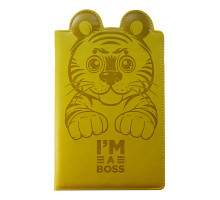 Carnet p/u copii А5 80foi, fară liniatură, piele eco, oliva, 9328