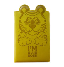 Carnet p/u copii А5 80foi, fară liniatură, piele eco, oliva, 9328