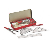 Готовальня из 9 предметов , в метал. пенале Radius