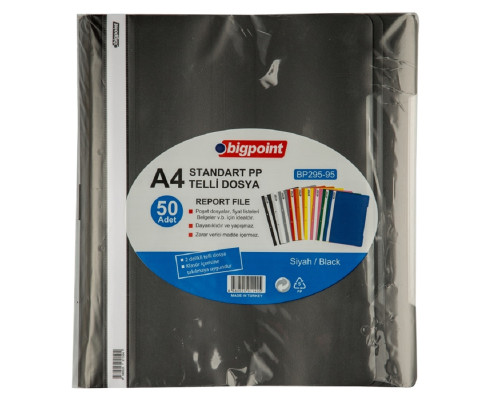 Mapa dosar cu perforatie A4 negru, (50/1000)