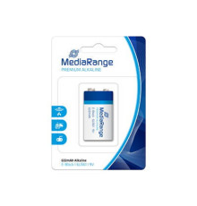 04031 Батарейка MediaRange Premium Alkaline, E-Block, 6LR61, 9 V, 1шт.MRBAT107