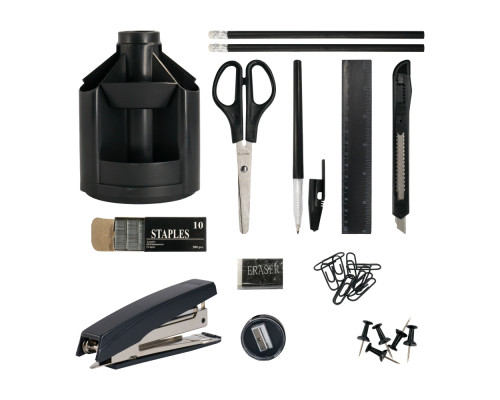 Set de birou rotativ 12 piese, cul. neagra JC-803 (48)