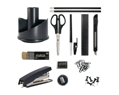 Set de birou rotativ 14 piese, cul. neagra JC-806 (36) Set de birou rotativ 14 piese, cul. neagra JC-806 (36)