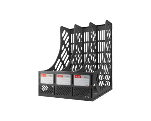Tava p/u documente verticala A4, cu 3 sectie, plastic, asorti A-618 (25/50() Tava p/u documente verticala A4, cu 3 sectie, plastic, asorti A-618 (25/50()