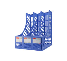 Tava p/u documente verticala A4, cu 3 sectie, plastic, asorti A-618 (25/50()