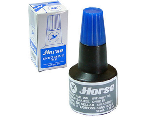 Cerneala p/u stampila Horse albastra 30ml (12/360)