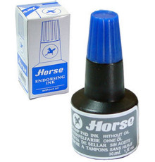 400120 Cerneala p/u stampila Horse albastra 30ml (12/360)