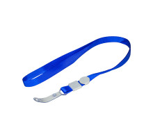 Lenta pentru ecuson 10mm, cu clip, albastru S12-25 (100)