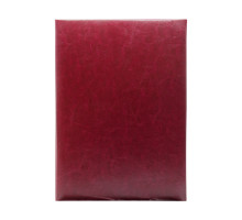 Папка "на подпись" A4 двусторонняя эко-кожа бордовая (50)
