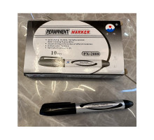Marker permanent, 1- 4mm, negru, varf rotund, PX-2008 (10/100/1200)