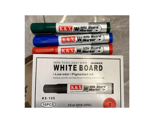 Mаркер whiteboard, черный, KX-105 (10/120/1200)