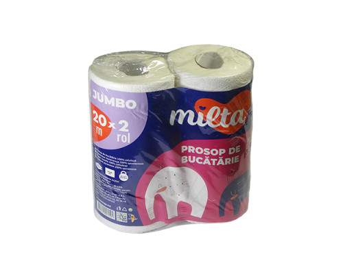 Prosop de bucatarie, Milta, JUMBO, 2 pliuri, 2x20m (9) Prosop de bucatarie, Milta, JUMBO, 2 pliuri, 2x20m (9)