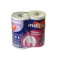 Prosop de bucatarie, Milta, JUMBO, 2 pliuri, 2x20m (9)