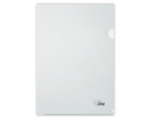 Mapa unghi,plastic A4 FO21101 80mk alb (100/500)