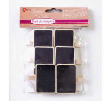 Set de clame decorative "Placute-2", 4,5cm, 6buc. Santi 740733