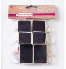 Set de clame decorative "Placute-2", 4,5cm, 6buc. Santi 740733