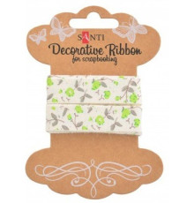 Panglica din bumbac cu desen „Florile Siciliei”, 2m, Santi 741312