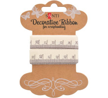 Panglica din bumbac cu desen „Cintimetru”, 2m, Santi 741322