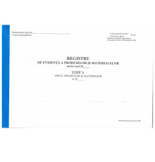 Registrul de evidenta a produselor si materialelor 48 foi F-42