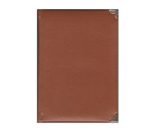 Carnet A6 (10x14), 160foi matematica., eco piele, colturi metalice, asorti, Gingko 4260 (120)