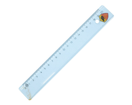 Rigla 20 cm plastic transparent NS1,13,14,15,21