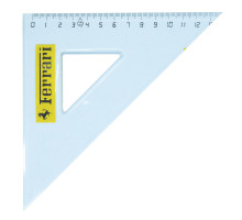 50054 Треугольник 14 см пластик, прозрачный NS7
